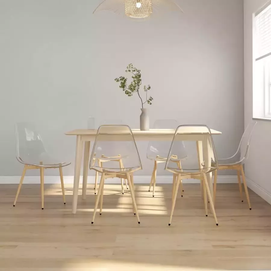 ForYou Prolenta Premium Eetkamerstoelen 6 st PET transparant