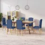 ForYou Prolenta Premium Eetkamerstoelen 6 st stof blauw - Thumbnail 5