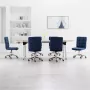 ForYou Prolenta Premium Eetkamerstoelen 6 st stof blauw - Thumbnail 9