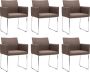 ForYou Prolenta Premium Eetkamerstoelen 6 st stof bruin - Thumbnail 9