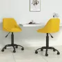 ForYou Prolenta Premium Eetkamerstoelen draaibaar 2 st fluweel geel - Thumbnail 12