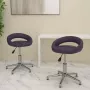 ForYou Prolenta Premium Eetkamerstoelen draaibaar 2 st kunstleer paars - Thumbnail 9