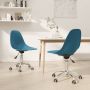 ForYou Prolenta Premium Eetkamerstoelen draaibaar 2 st polypropeen turquoise - Thumbnail 2