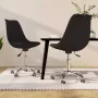 ForYou Prolenta Premium Eetkamerstoelen draaibaar 2 st stof zwart - Thumbnail 1