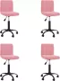 ForYou Prolenta Premium Eetkamerstoelen draaibaar 4 st fluweel roze - Thumbnail 3