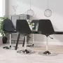 ForYou Prolenta Premium Eetkamerstoelen draaibaar 4 st PP zwart - Thumbnail 1