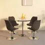 ForYou Prolenta Premium Eetkamerstoelen draaibaar 4 st stof donkerbruin - Thumbnail 7