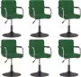 ForYou Prolenta Premium Eetkamerstoelen draaibaar 6 st fluweel donkergroen - Thumbnail 2