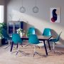 Prolenta Premium Eetkamerstoelen draaibaar 6 st polypropeen turquoise - Thumbnail 1