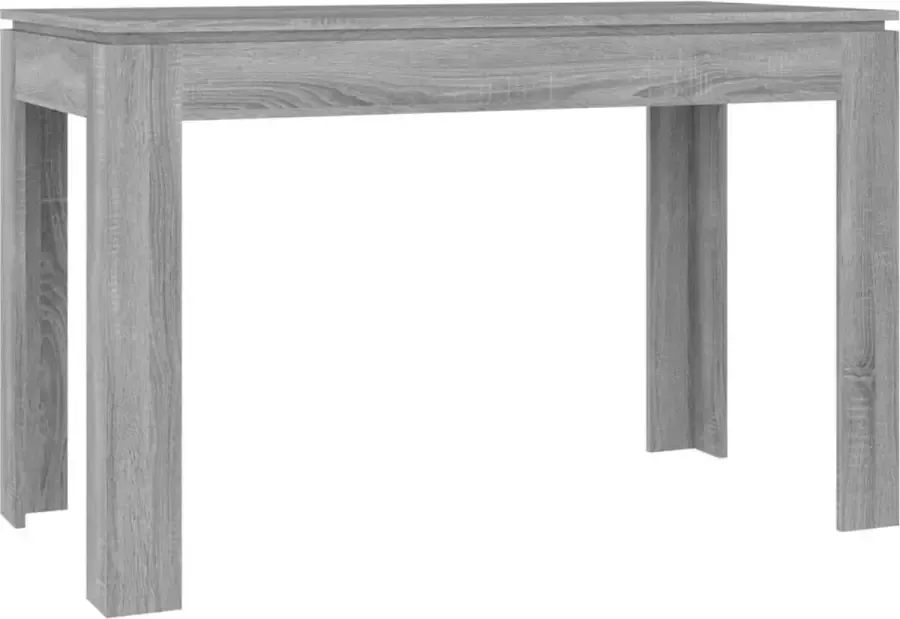 ForYou Prolenta Premium Eettafel 120x60x76 cm bewerkt hout grijs sonoma eikenkleurig