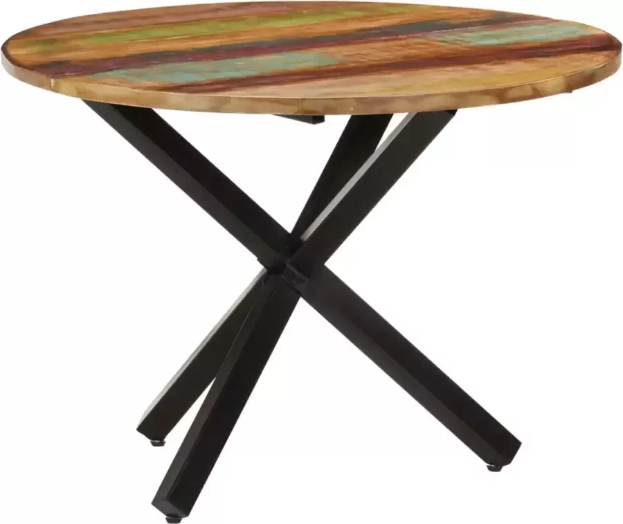 ForYou Prolenta Premium Eettafel rond 100x100x75 cm massief gerecycled hout