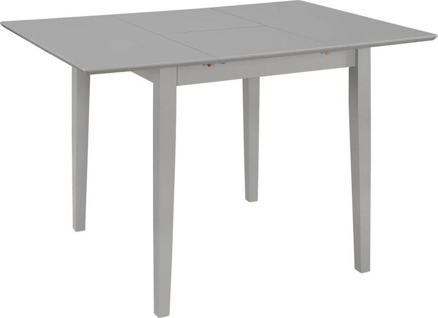 ForYou Prolenta Premium Eettafel verlengbaar (80-120)x80x74 cm MDF grijs