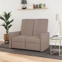 ForYou Prolenta Premium Fauteuil 2-zits verstelbaar stof taupe- Fauteuil Fauteuils met armleuning Hoes stretch Relax Design - Thumbnail 1