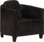 ForYou Prolenta Premium Fauteuil echt leer zwart- Fauteuil Fauteuils met armleuning Hoes stretch Relax Design - Thumbnail 1