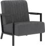 ForYou Prolenta Premium Fauteuil fluweel donkergrijs- Fauteuil Fauteuils met armleuning Hoes stretch Relax Design - Thumbnail 1