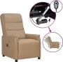 ForYou Prolenta Premium Fauteuil verstelbaar elektrisch kunstleer cappuccinokleurig- Fauteuil Fauteuils met armleuning Hoes stretch Relax Design - Thumbnail 2