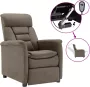 ForYou Prolenta Premium Fauteuil verstelbaar elektrisch kunstsuède taupe- Fauteuil Fauteuils met armleuning Hoes stretch Relax Design - Thumbnail 2