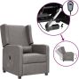 ForYou Prolenta Premium Fauteuil verstelbaar elektrisch stof lichtgrijs- Fauteuil Fauteuils met armleuning Hoes stretch Relax Design - Thumbnail 1