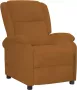 ForYou Prolenta Premium Fauteuil verstelbaar fluweel bruin- Fauteuil Fauteuils met armleuning Hoes stretch Relax Design - Thumbnail 2