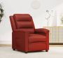 ForYou Prolenta Premium Fauteuil verstelbaar kunstleer wijnrood- Fauteuil Fauteuils met armleuning Hoes stretch Relax Design - Thumbnail 1