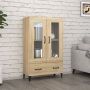 ForYou Prolenta Premium Hoge kast 70x31x115 cm bewerkt hout sonoma eikenkleurig - Thumbnail 1