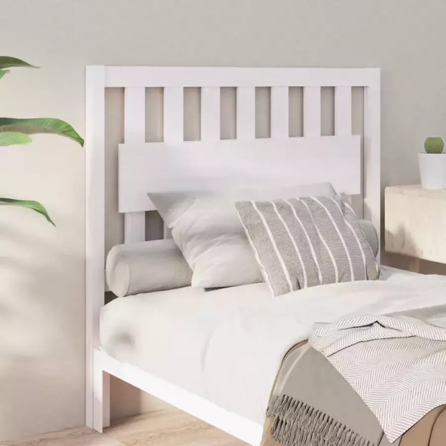 ForYou Prolenta Premium Hoofdbord 105 5x4x100 cm massief grenenhout wit - Foto 2