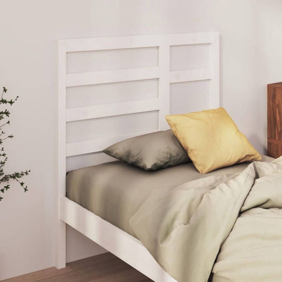 ForYou Prolenta Premium Hoofdbord 106x4x104 cm massief grenenhout wit