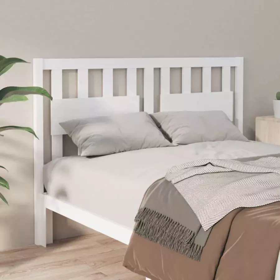 ForYou Prolenta Premium Hoofdbord 140 5x4x100 cm massief grenenhout wit