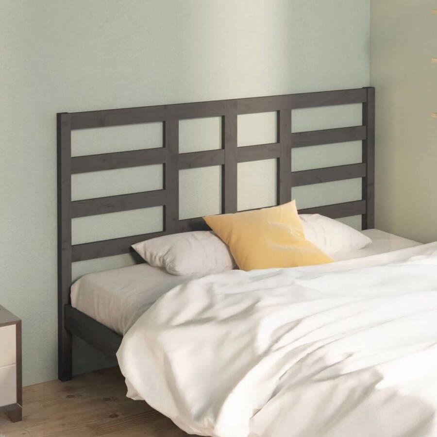 ForYou Prolenta Premium Hoofdbord 166x4x104 cm massief grenenhout grijs - Foto 1