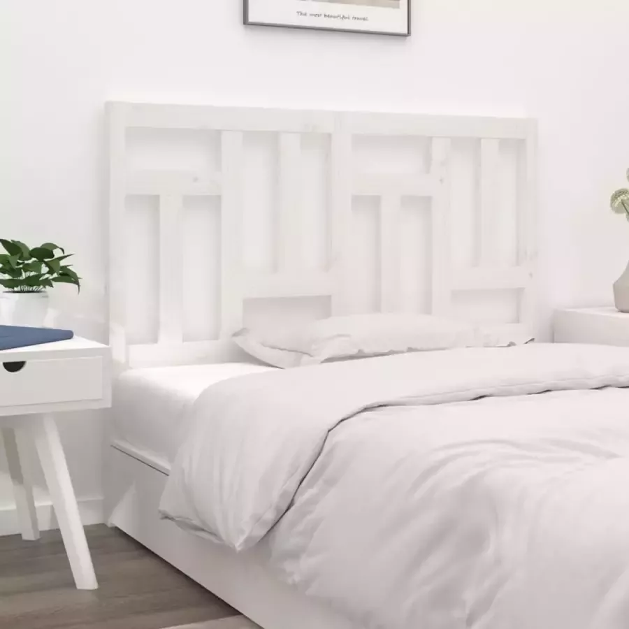 ForYou Prolenta Premium Hoofdbord 185 5x4x100 cm massief grenenhout wit - Foto 2