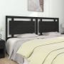 ForYou Prolenta Premium Hoofdbord 205 5x4x100 cm massief grenenhout zwart - Thumbnail 1