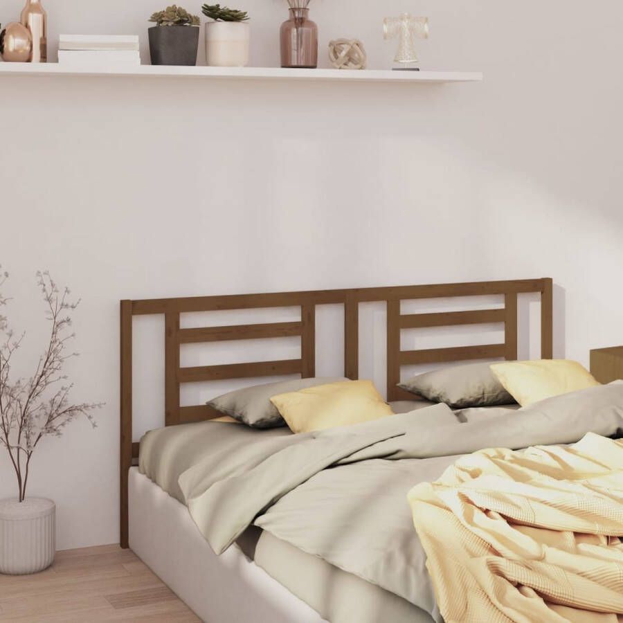 ForYou Prolenta Premium Hoofdbord 206x4x100 cm massief grenenhout honingbruin
