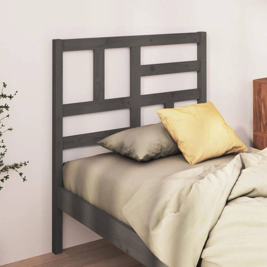 ForYou Prolenta Premium Hoofdbord 96x4x104 cm massief grenenhout grijs