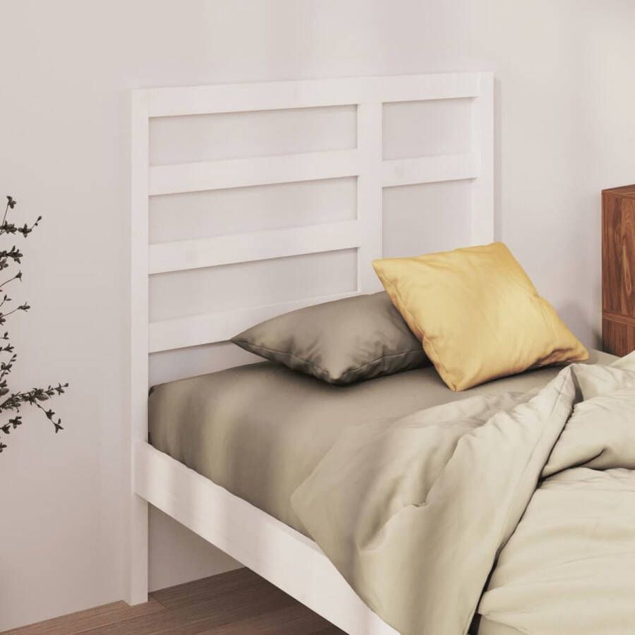 ForYou Prolenta Premium Hoofdbord 96x4x104 cm massief grenenhout wit - Foto 1