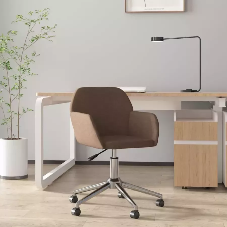 ForYou Prolenta Premium Kantoorstoel draaibaar stof bruin