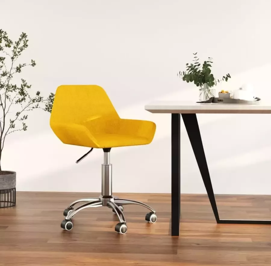 ForYou Prolenta Premium Kantoorstoel draaibaar stof mosterdgeel - Foto 9
