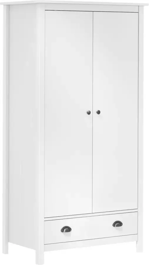 ForYou Prolenta Premium Kledingkast met 2 deuren Hill Range 89x50x170 cm grenenhout wit