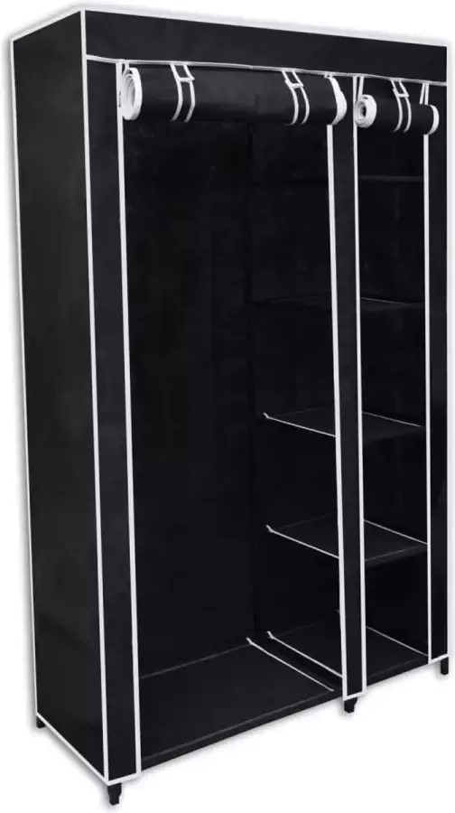 ForYou Prolenta Premium Kledingkast opvouwbaar 110x45x175 cm zwart