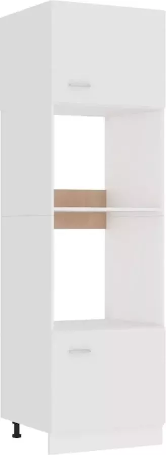 ForYou Prolenta Premium Magnetronkast 60x57x207 cm bewerkt hout wit
