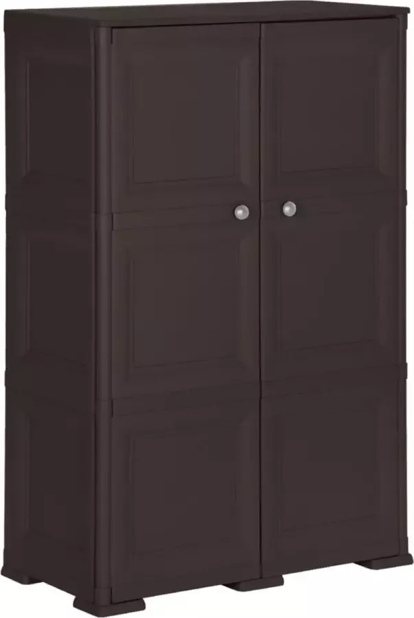 ForYou Prolenta Premium Opbergkast hout-look 79x43x125 cm kunststof bruin