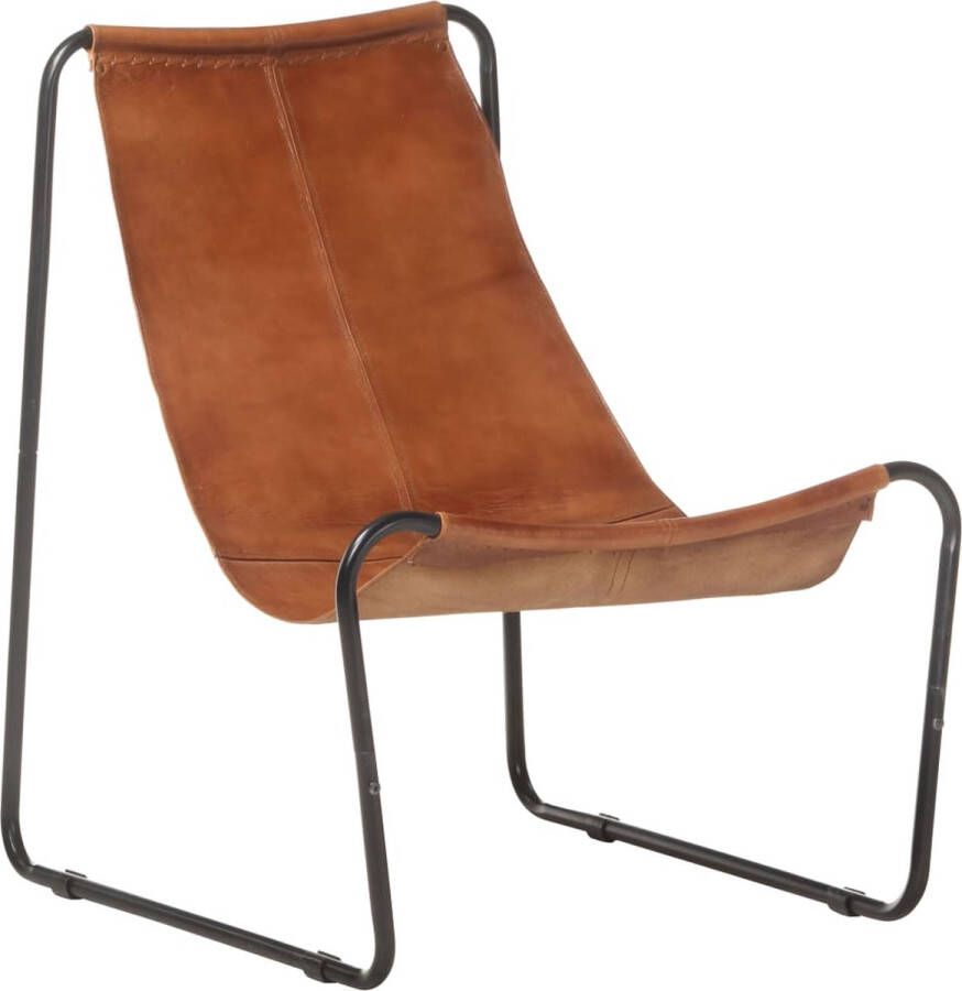 ForYou Prolenta Premium Relaxstoel echt leer bruin- Fauteuil Fauteuils met armleuning Hoes stretch Relax Design