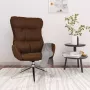 ForYou Prolenta Premium Relaxstoel echt leer bruin- Fauteuil Fauteuils met armleuning Hoes stretch Relax Design - Thumbnail 2