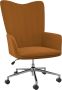 ForYou Prolenta Premium Relaxstoel fluweel bruin- Fauteuil Fauteuils met armleuning Hoes stretch Relax Design - Thumbnail 1