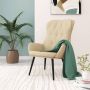 ForYou Prolenta Premium Relaxstoel fluweel crèmewit- Fauteuil Fauteuils met armleuning Hoes stretch Relax Design - Thumbnail 1