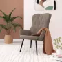 ForYou Prolenta Premium Relaxstoel fluweel lichtgrijs- Fauteuil Fauteuils met armleuning Hoes stretch Relax Design - Thumbnail 2