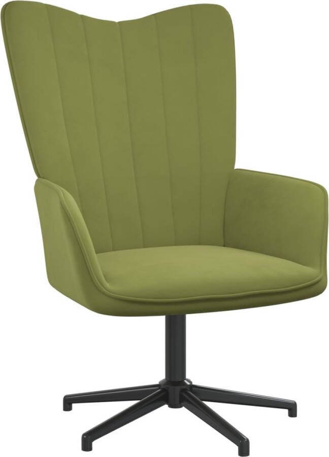 ForYou Prolenta Premium Relaxstoel fluweel lichtgroen- Fauteuil Fauteuils met armleuning Hoes stretch Relax Design - Foto 2