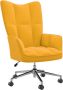 ForYou Prolenta Premium Relaxstoel fluweel mosterdgeel- Fauteuil Fauteuils met armleuning Hoes stretch Relax Design - Thumbnail 2