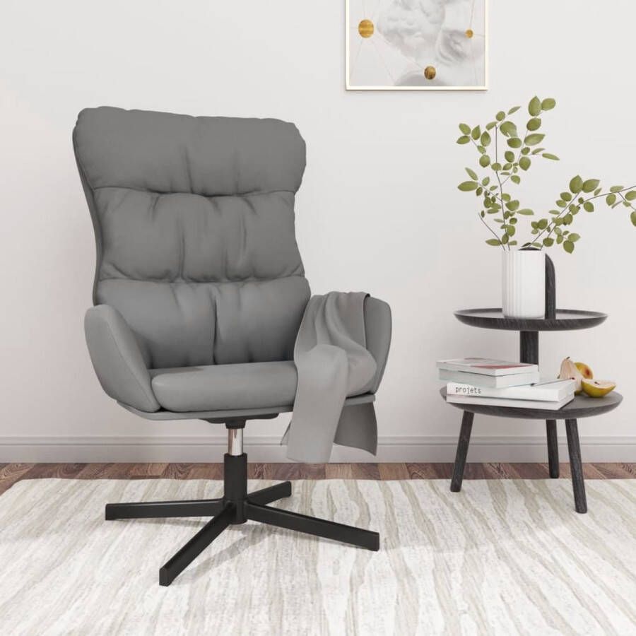 ForYou Prolenta Premium Relaxstoel kunstleer antracietgrijs- Fauteuil Fauteuils met armleuning Hoes stretch Relax Design