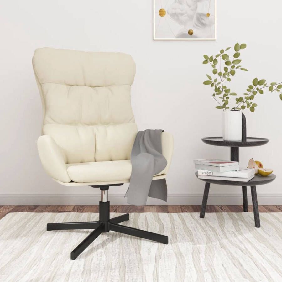 ForYou Prolenta Premium Relaxstoel kunstleer crèmekleurig- Fauteuil Fauteuils met armleuning Hoes stretch Relax Design