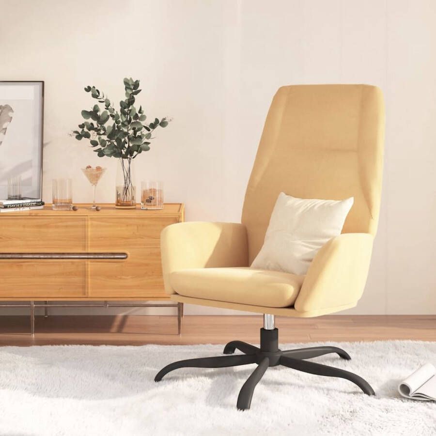 ForYou Prolenta Premium Relaxstoel kunstsuède crèmekleurig- Fauteuil Fauteuils met armleuning Hoes stretch Relax Design